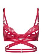 Pleasure Bralette Lingerie Bras & Tops Soft Bras Bralette Red Hunkemöller