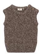 Slipover Knit Tops Vests Brown En Fant