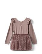 Gymsuit Dresses & Skirts Dresses Casual Dresses Long-sleeved Casual Dresses Purple Sofie Schnoor Baby And Kids