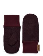 Knit Mittens W Lurex Accessories Gloves & Mittens Mittens Burgundy Mikk-line