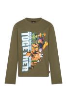 Lwtano 702 - T-Shirt L/S Tops T-shirts Long-sleeved T-Skjorte Green LEGO Kidswear