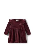 Ritasb Dress Dresses & Skirts Dresses Casual Dresses Long-sleeved Casual Dresses Burgundy Sofie Schnoor Baby And Kids