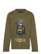 Lwtano 605 - T-Shirt L/S Tops T-shirts Long-sleeved T-Skjorte Khaki Green LEGO Kidswear