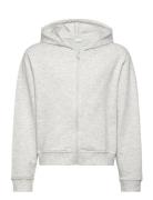 Nkfmille Short Nreg Swe Card Wh Unb Noos Tops Sweatshirts & Hoodies Hoodies Grey Name It