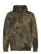 Palm-Camo Double-Knit Hoodie Tops Sweatshirts & Hoodies Hoodies Green Polo Ralph Lauren