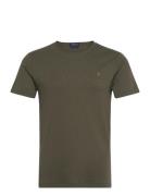 Custom Slim Fit Soft Cotton T-Shirt Designers T-Kortærmet Skjorte Green Polo Ralph Lauren