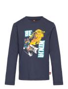 Lwtano 622 - T-Shirt L/S Tops T-shirts Long-sleeved T-Skjorte Navy LEGO Kidswear