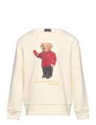 Lunar New Year Polo Bear Sweatshirt Tops Sweatshirts & Hoodies Sweatshirts Cream Ralph Lauren Kids