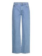 Mid-Waist Straight-Leg Jeans Bottoms Jeans Wide Blue Lexington Clothing