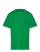 Cotton Jersey Crewneck Tee Tops T-Kortærmet Skjorte Green Ralph Lauren Kids