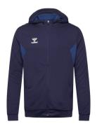 Hmlauthentic Pl Zip Hoodie Sport Men Sport Clothing Sport Sweatshirts & Hoodies Sport Hoodies Navy Hummel