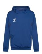 Hmlauthentic Pl Hoodie Kids Tops Sweatshirts & Hoodies Hoodies Blue Hummel