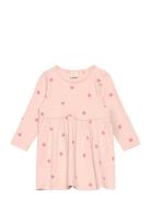 Dress Raspberry Rib Dresses & Skirts Dresses Casual Dresses Long-sleeved Casual Dresses Pink Lindex