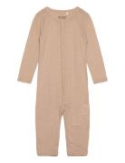 Suit Ls Wool Langærmet Body Beige Huttelihut