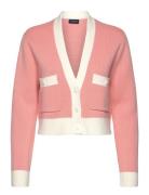 Half Milano Knitted Cardigan Tops Knitwear Cardigans Pink Lexington Clothing