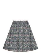 Skirt In Liberty Fabric Dresses & Skirts Skirts Short Skirts Navy Huttelihut