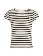 2 Pack Stripe Slim Ss T-Shirt Tops T-Kortærmet Skjorte Cream Calvin Klein