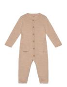 Jumpsuit - Knitted Jumpsuit Beige CeLaVi