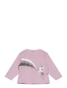 Nmfvaliane Ls Nreg Top Tops T-shirts Long-sleeved T-Skjorte Pink Name It