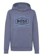 Sweatshirt Tops Sweatshirts & Hoodies Hoodies Blue BOSS