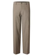 Slh220-Loose Robert Flex Pant Bottoms Trousers Casual Beige Selected Homme