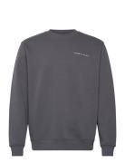 Tjm Reg Linear Crew Ext Tops Sweatshirts & Hoodies Sweatshirts Black Tommy Jeans