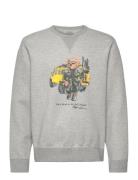 Polo Bear Double-Knit Sweatshirt Tops Sweatshirts & Hoodies Sweatshirts Grey Polo Ralph Lauren