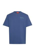 Core Logo City T Shirt Tops T-Kortærmet Skjorte Blue Superdry