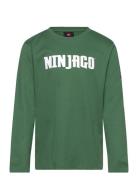 Lwtano 614 - T-Shirt L/S Tops T-shirts Long-sleeved T-Skjorte Green LEGO Kidswear