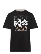 Short Sleeves Tee-Shirt Tops T-Kortærmet Skjorte Black BOSS