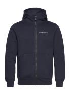 Bowman Logo Zip Hood Tops Sweatshirts & Hoodies Hoodies Navy Sail Racing