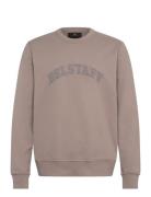 Training Sweatshirt Dark Ink Tops Sweatshirts & Hoodies Sweatshirts Beige Belstaff