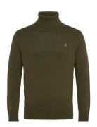 Cotton Turtleneck Sweater Tops Knitwear Turtlenecks Green Polo Ralph Lauren