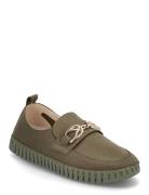 Tulip Loafer Shoes Flat Loafers Green Ilse Jacobsen