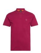 Passenger Tops Polos Short-sleeved Burgundy BOSS