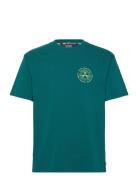 Front And Back Artwork Relaxed Fit T-Shirt Tops T-Kortærmet Skjorte Green Scotch & Soda