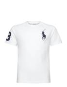 Big Pony Cotton Jersey Tee Tops T-Kortærmet Skjorte White Ralph Lauren Kids