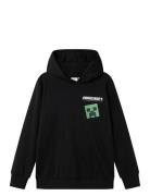 Nkmjacot Minecraft Nreg Swe Wh Unb Bfu Tops Sweatshirts & Hoodies Hoodies Black Name It