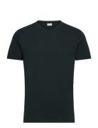 Slim Fit V-Neck T-Shirt 100% Cotton Tops T-Kortærmet Skjorte Black Mango