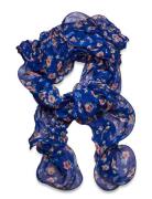 Floral Ruffled Scarf Accessories Scarves Lightweight Scarves Blue Lauren Ralph Lauren