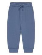 Cotton Jogger-Style Trousers Bottoms Sweatpants Blue Mango