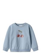 Nmfbellos Nreg Ls Sweat Unb Tops Sweatshirts & Hoodies Sweatshirts Blue Name It
