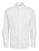 Jjeaxel Stretch Shirt Ls Noos Jnr Tops Shirts Long-sleeved Shirts White Jack & J S