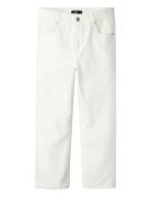 Nlftazza Twi Lw Straight Pant Noos Bottoms Jeans Regular Jeans White LMTD