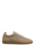 Slhfinley Suede Sneaker Low-top Sneakers Beige Selected Homme