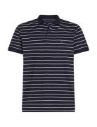 Liquid Cotton Reg Seasonal Polo Tops Polos Short-sleeved Navy Tommy Hilfiger