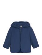 Jacket Ears Cotton Fleece Outerwear Fleece Outerwear Fleece Jackets Navy Huttelihut