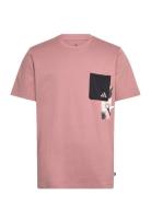 M T Lens Pkt T Sport Men Sports Clothes Sport Tops Sport T-Skjorte Pink Adidas Sportswear