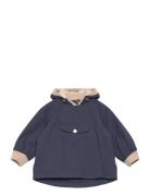 Matwai Fleece Lined Spring Jacket. Grs Outerwear Shell Clothing Shell Jacket Navy MINI A TURE