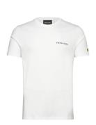 Embroidered T-Shirt Tops T-Kortærmet Skjorte White Lyle & Scott